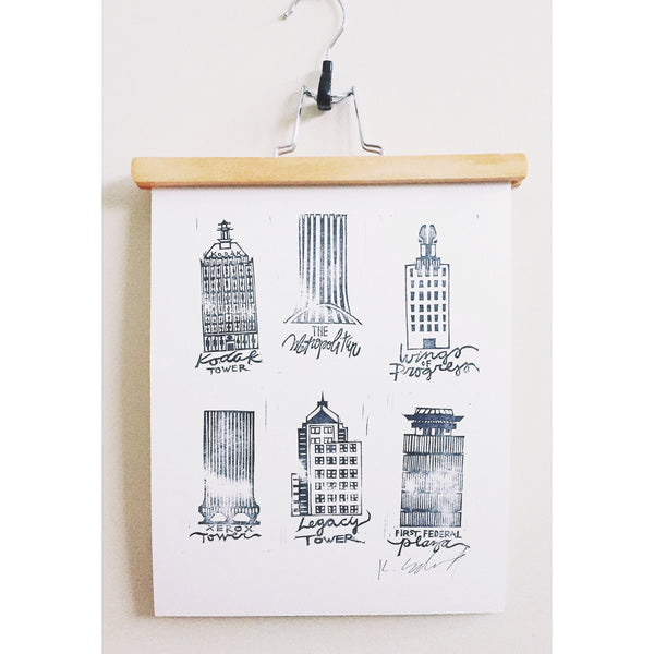 Rochester Landmarks  - 11 x 14 - Version 1