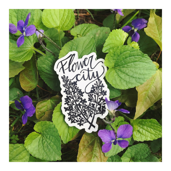 Flower City Lilacs Sticker