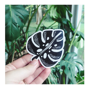 Monstera Leaf Sticker